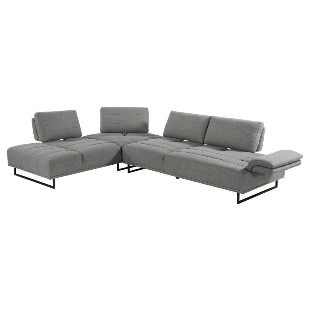 Coaster Furniture Arden 2-Piece Adjustable Back Taupe Sectional 508888
