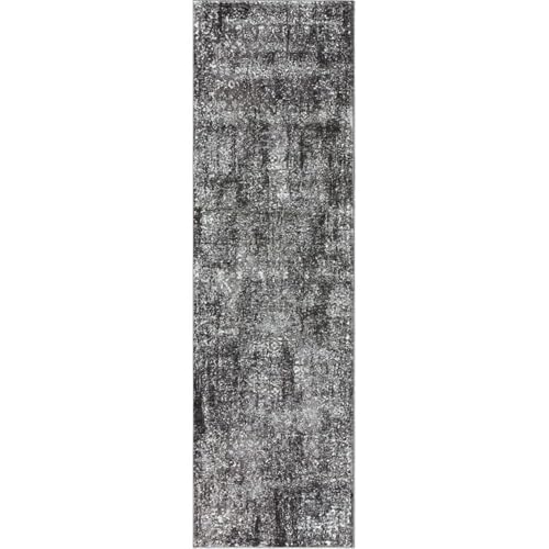 Alora Decor Swagger 2'3" X 7'7" Floral Gray/Dk Gray/Black/Ivory Area Rug