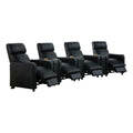 Coaster Toohey 7-Piece Theater Seating (4R), Black