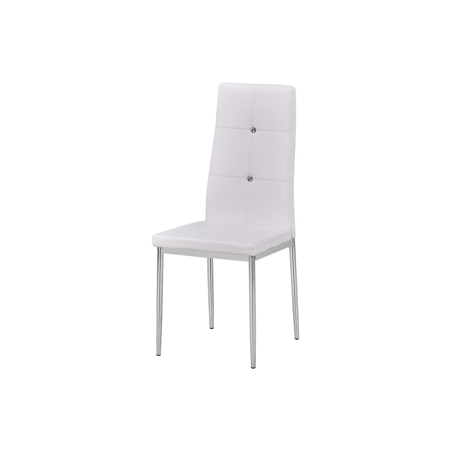 Best Master Furniture Chapman Modern Living Parson Chairs-Set Of 2, White