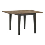 Intercon Harper 30" Tall Drop Leaf Table with 4 Legs, Brushed Brown & Pecan Furniture