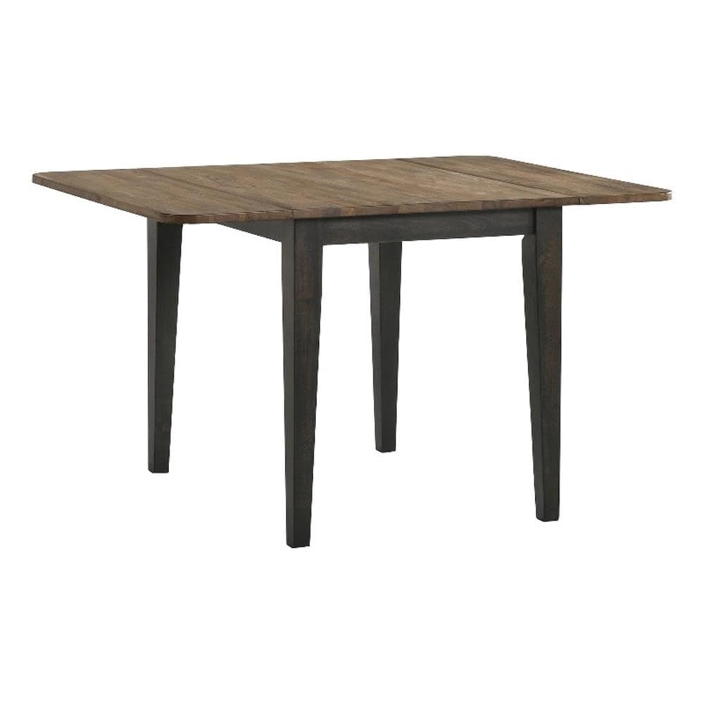 Intercon Harper 30" Tall Drop Leaf Table with 4 Legs, Brushed Brown & Pecan Furniture