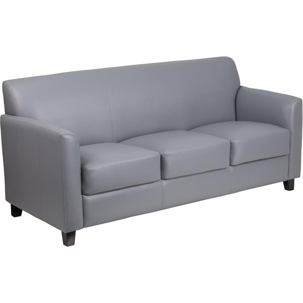 Flash Furniture Hercules Diplomat Series Reception Set In Gray Leathersoft