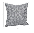Blazing Needles Square Polyester Jacquard Throw Pillows, 17", Nina Greyst 2 Count