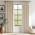 Lazzzy Beige Velvet Curtains Thermal Insulated Curtains 72 Inch Long Room Darkening Window Drapes For Bedroom Living Room Super Soft Luxury Velvet Curtains Window Treatment 2 Panels, Rod Pocket Beige