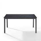 Crosley Furniture Kaplan 6-Person Rectangular Outdoor Dining Table With Umbrella Hole For Outside Patio, Oil-Rubbed Bronze