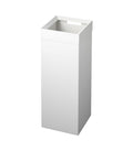 Yamazaki Home Tower Tall Trash Can - Modern Garbage Waste Basket With Handle For Kitchen Bathroom Office - Steel - 7.25 Gallons,