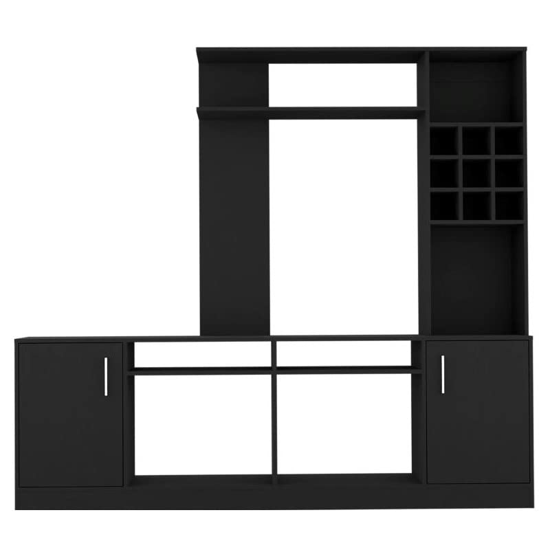 HomeRoots Stylish Black Television Entertainment Center