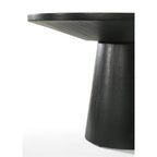 LILOLA LIVING Jasper Ebony Black 20" Round Console Table