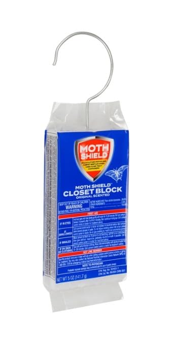 Moth Shield Closet Deodorizer, Original Scent Closet Freshener Moth Repellent for Closets, Drawers, and Clothing & Linen Storage