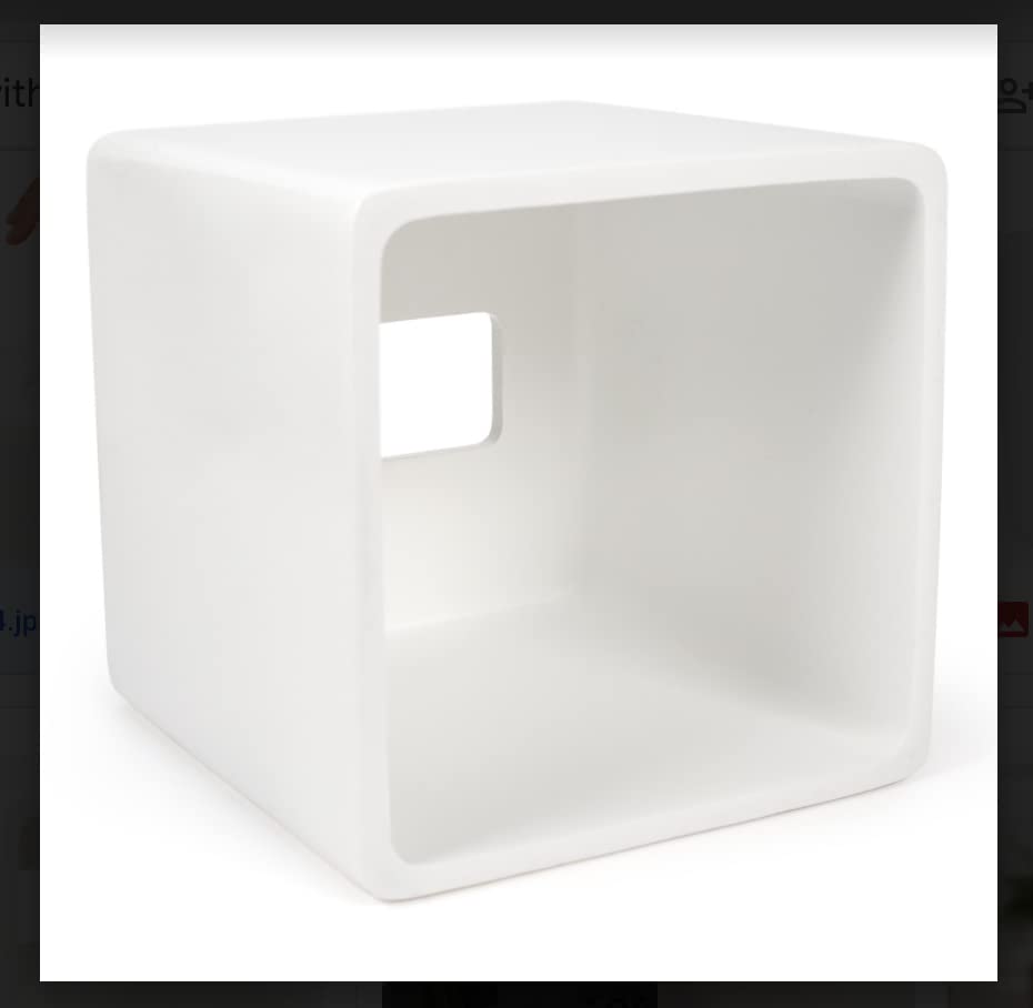 Bunusual White Tissue Box Cover - Modern Tissue Holder, Lacquer High Gloss Finish & Rounded Edges - Cube Square Box. Bathroom, D
