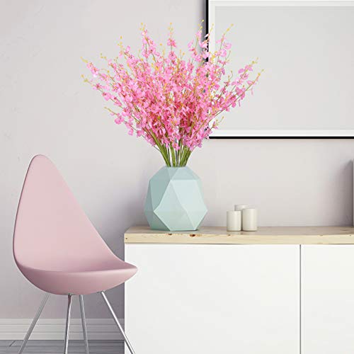 Bomarolan Artificial Dancing Lady Orchid Silk Faux Flowers Fake Butterfly Orchids 10 Pcs Real Touch For Wedding Home Office Part