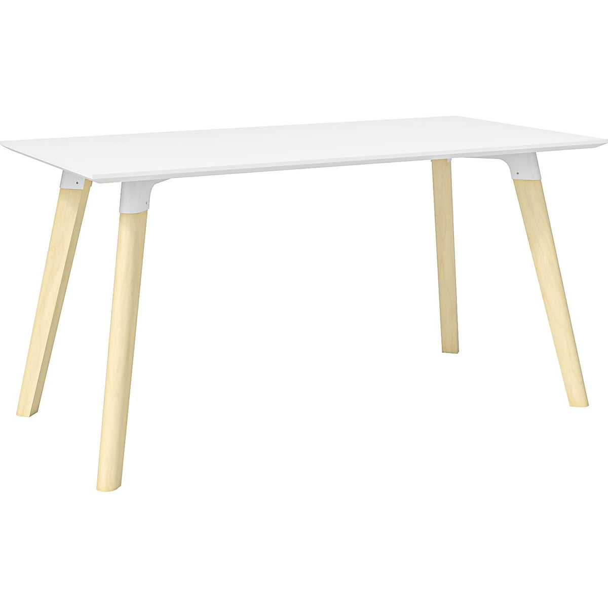 Safco Resi 60-Inch Table Desk, Maple/White (Resdes3060) (Resdes3060Wh)