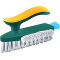 MURTISIDDH 4 in 1 Tile Grout Cleaner Brush with Squeegee, VShape Gap Scrub Brush Crevice Cleaning Brush Tools, Multifunctional