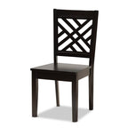 Baxton Studio Ani Modern and Contemporary Dark Brown Finished Wood 5-Piece Dining Set