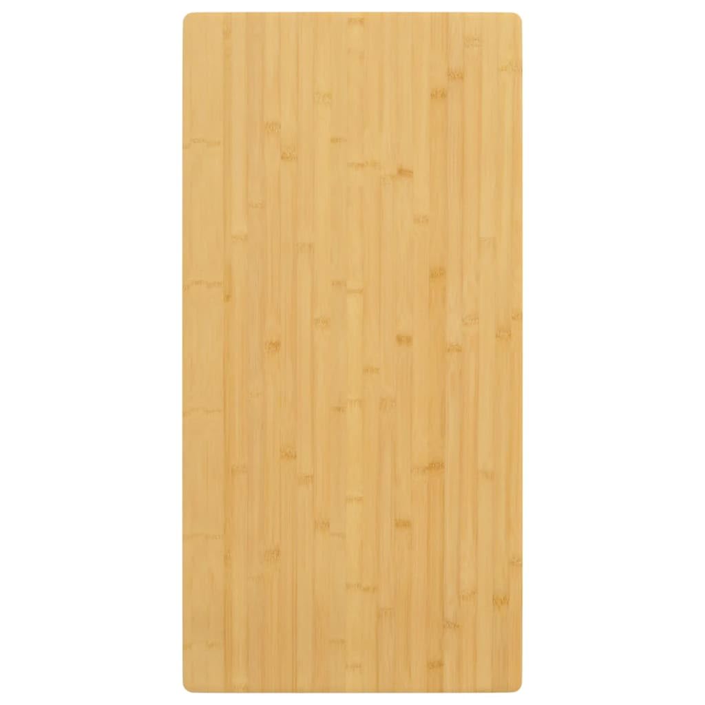 vidaXL Bamboo Table Top 19.7x39.4x1.6 - Durable and Versatile - Easy-to-Clean Varnish Finish Tabletop - Ideal for Coffee Tables,