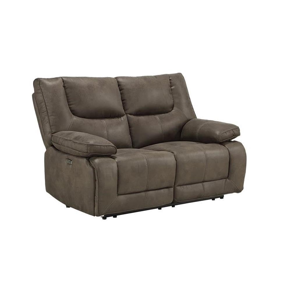 Acme Harumi Loveseat (Power Motion) In Gray Fabric