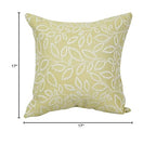 Blazing Needles Square Polyester Jacquard Throw Pillow, 17", Florian Pineap