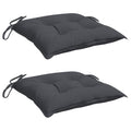 vidaXL Chair Cushion Set of 2 Cream White Oxford Fabric, PP hollow fiber