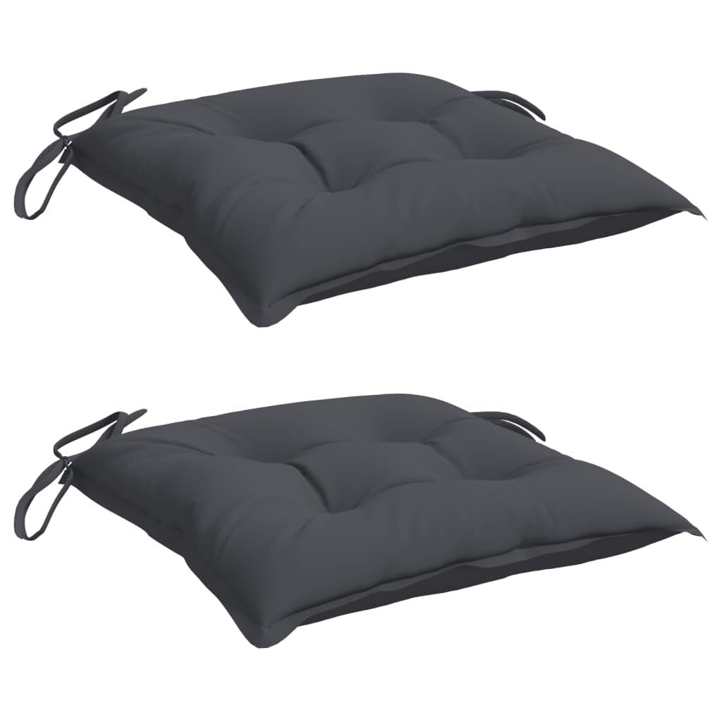 vidaXL Chair Cushion Set of 2 Cream White Oxford Fabric, PP hollow fiber