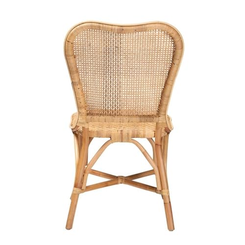 Baxton Studio Irene Modern Bohemian Natural Rattan Dining Chair
