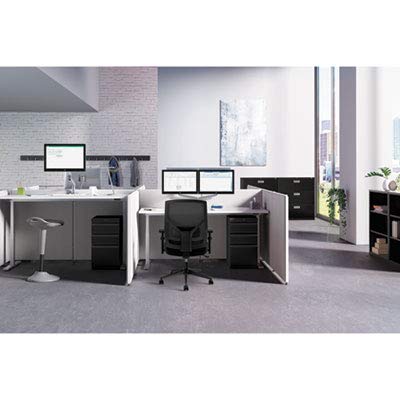Hon Verse Panel , 42"H X 48"W , Light Gray Finish , Gray Fabric