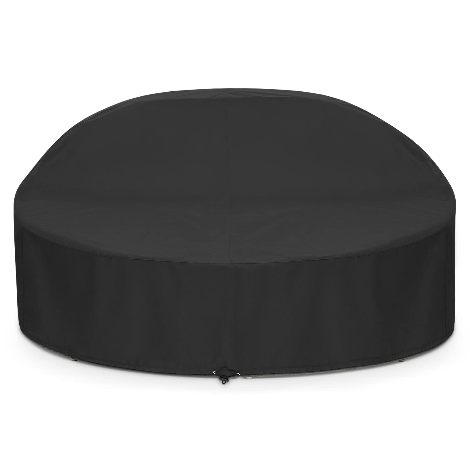 Sunpatio Outdoor Daybed Cover Waterproof 88 Inch, Round Daybed Cover Patio Canopy Sofa Cover With Taped Seam And Air Vent, 88'