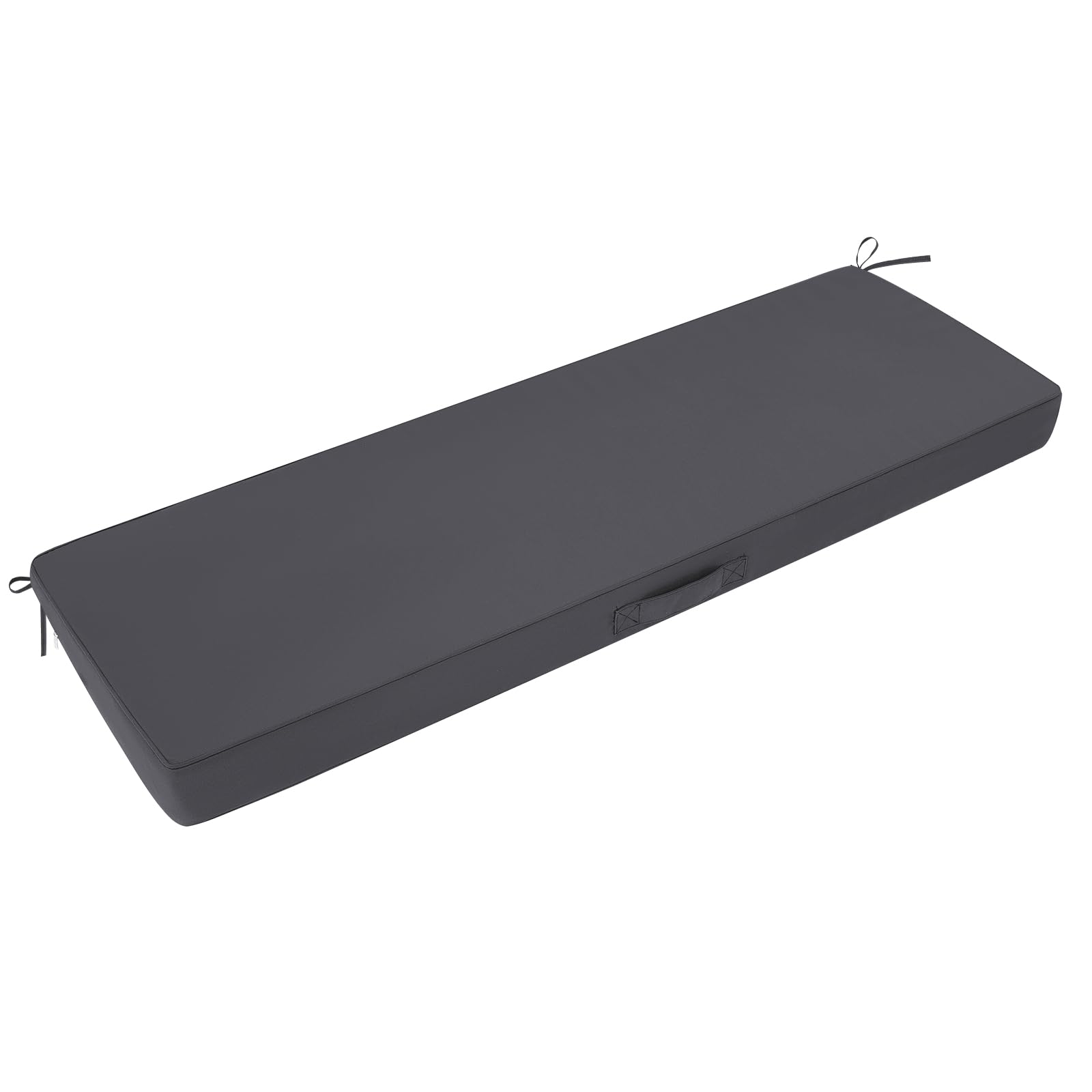 Shacos Outdoor Bench Cushions 42 X 16 X 3.2 Inch Thick Bench Cushion, Waterproof Fade-Resistant Removable Cover With Ties Piping