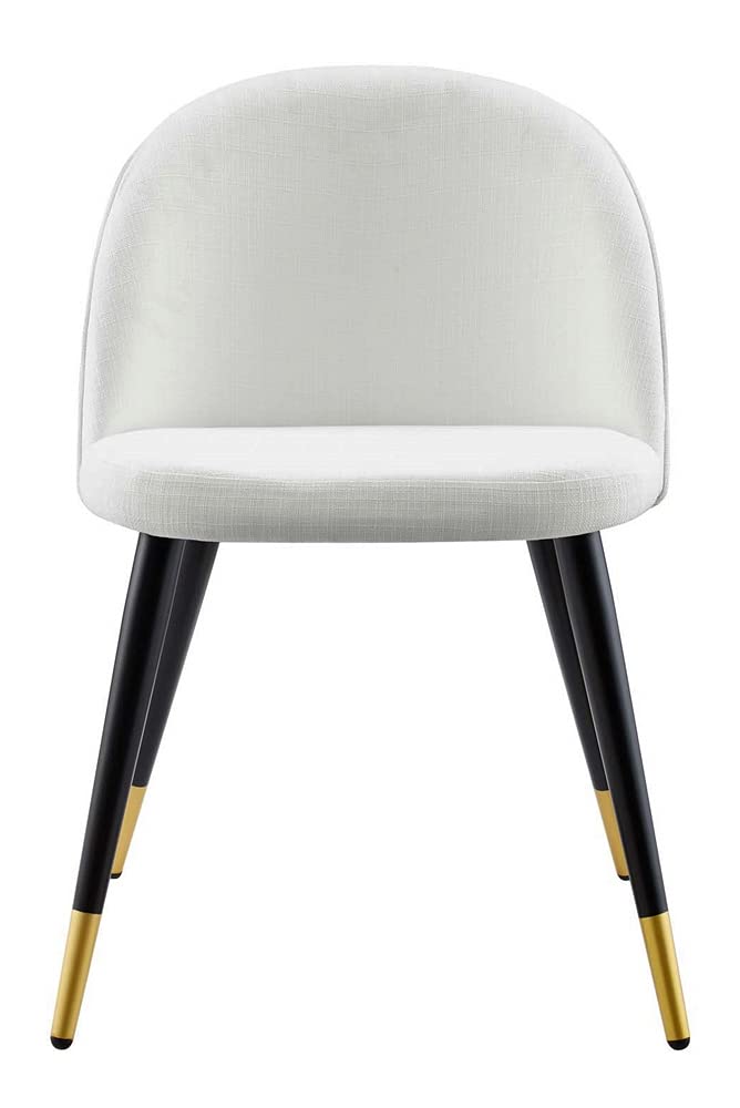 Modway Cordial Fabric Upholstered Accent Set of 2, Dining Chair, White