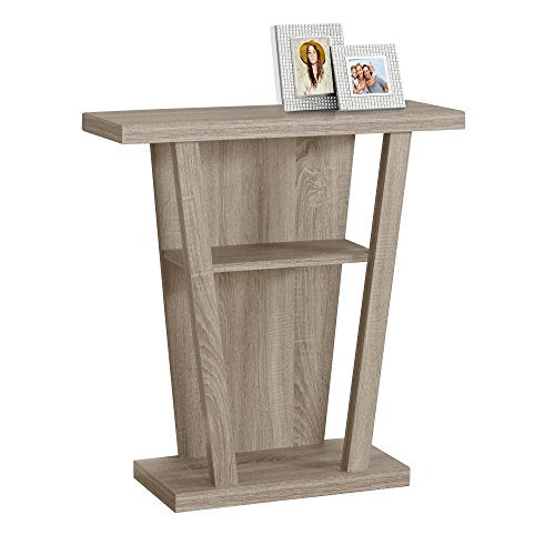 Monarch Hall Console Accent Table, 32', Dark Taupe