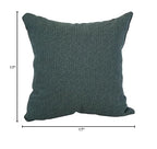 Blazing Needles Square Polyester Jacquard Throw Pillows, 17", Hazeltsb Bluegr 2 Count