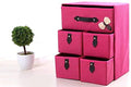 Sajag Foldable 5 Drawer 3 Layer Units Fabric Cabinet Closet Storage Organizer, MultiColour Closet Storage Organizer