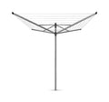 Brabantia Lift-O-Matic Outdoor 4 Arm Clothesline (197 ft/ 1.8) Height Adjustable, Folding Clothes Drying Rack + Ground Spike & C