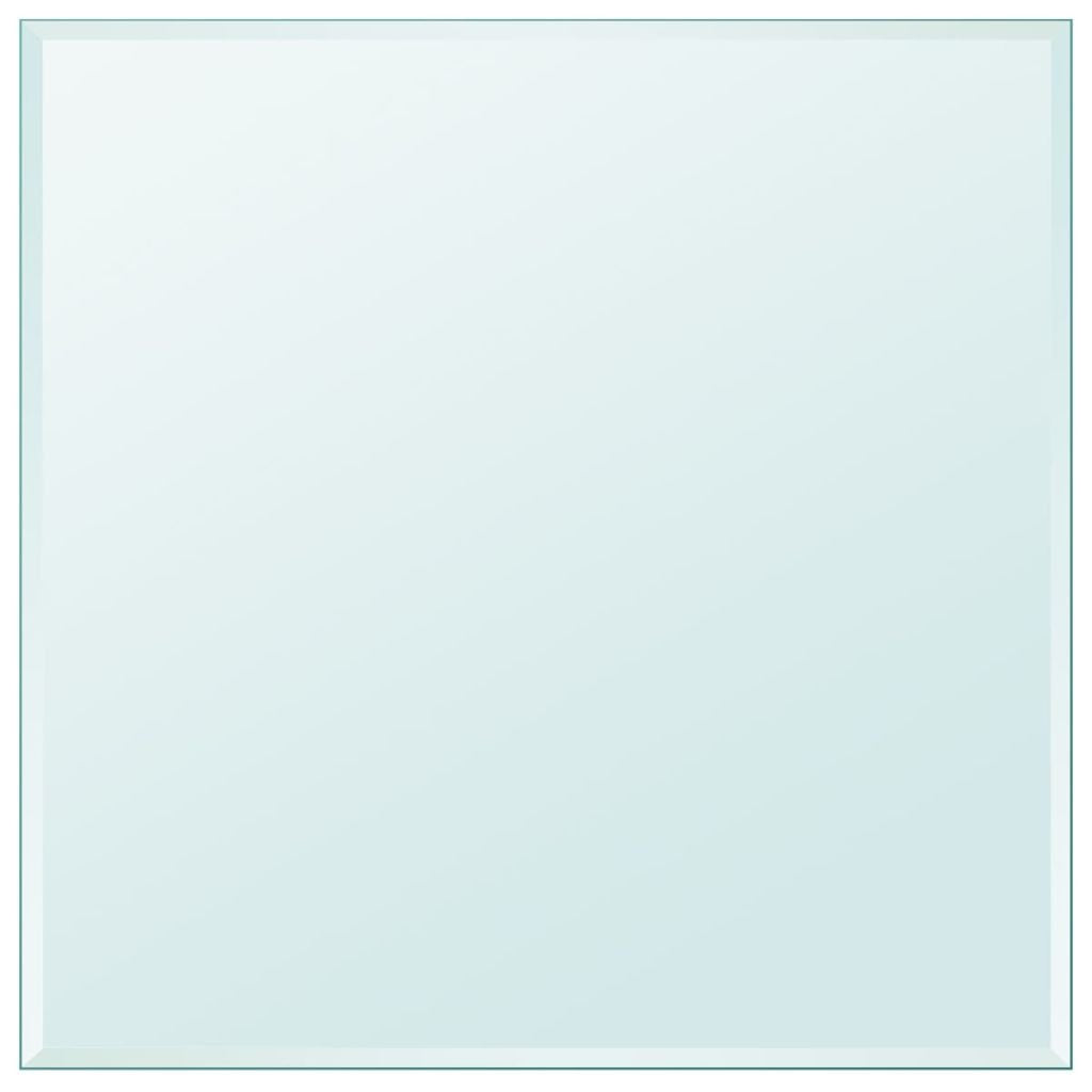 vidaXL Square Tempered Glass Table Top 800 x 800 mm