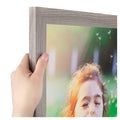 ArtToFrames 10x13 Inch White Picture Frame, This 1.25 Custom Poster Frame is Gray Oak - Barnwood Style, for Your Art or Photos -