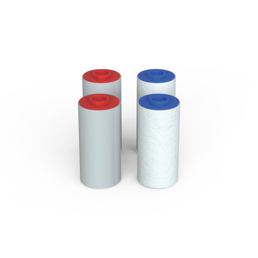 Weddell Duo Shower Filter Twin Pack Replacement Cartridges - NSF Certified Shower Filter, Removes Chlorine, PFAS, & Particulates
