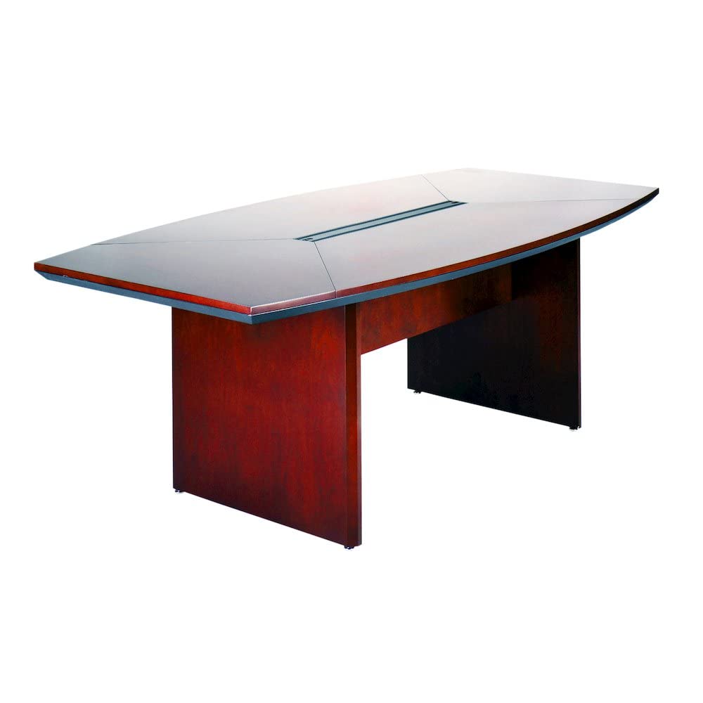 Safco Products 6' Conference Table - Boat Shaped - Sierra Cherry - Corsica Series