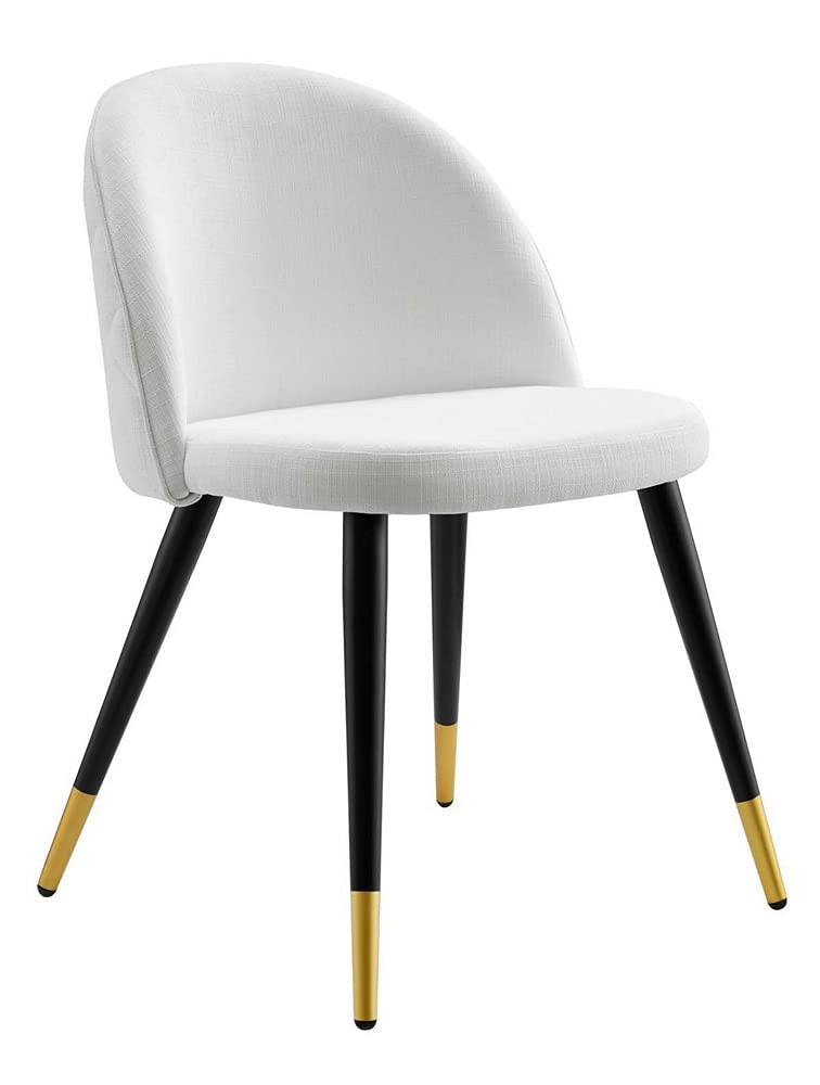 Modway Cordial Fabric Upholstered Accent Set of 2, Dining Chair, White