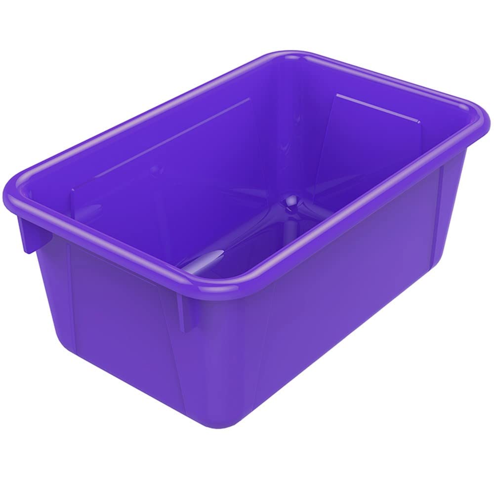 Storex Small Cubby Bin, 12.28-Inch X 7.95-Inch X 5.22-Inch, Purple, Pack Of 5 (Stx62419U05C-5)
