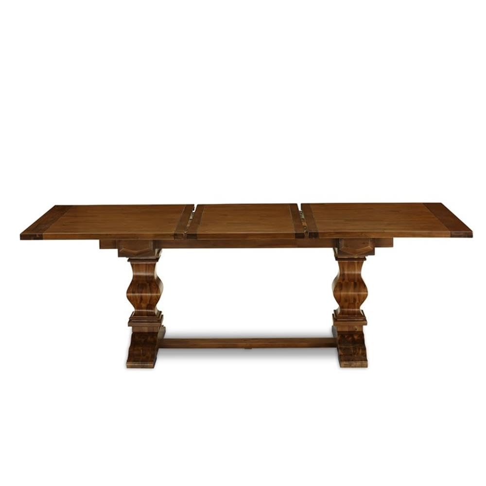 East West Furniture Lamz9-N8-32 9 Piece Dining Table Set Includes A Rectangle Wooden Table With Removable Leaf And 8 Light Beige Linen Fabric Upholstered Chairs, 42X92 Inch, Walnut