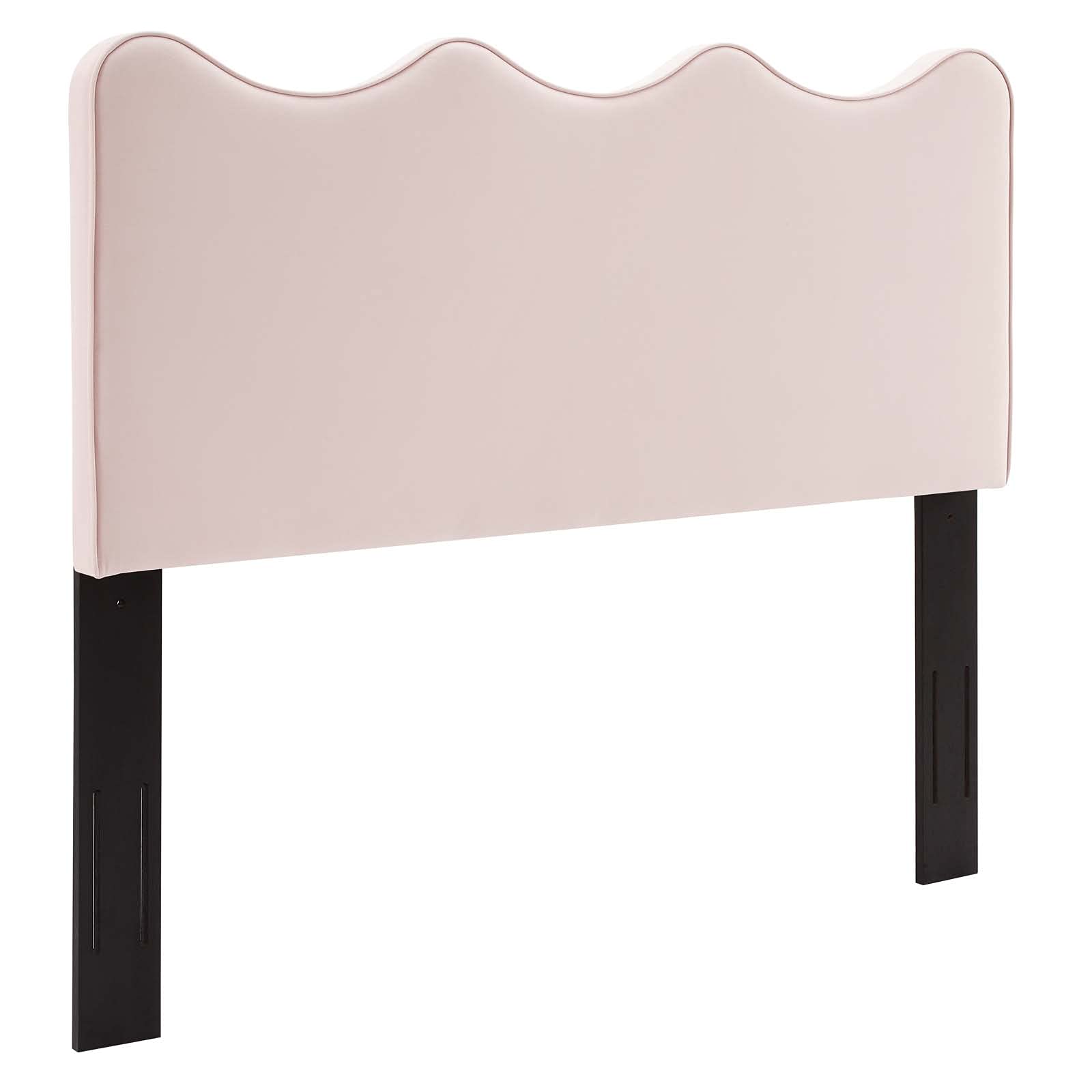 Modway Athena Pink Performance Velvet Full/Queen Headboard - Stylish Upholstered Design for Modern Bedrooms
