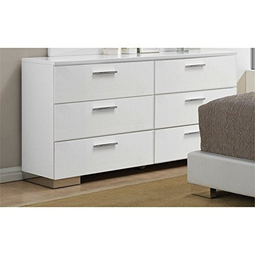 Acme Lorimar 6 Drawer Dresser In White