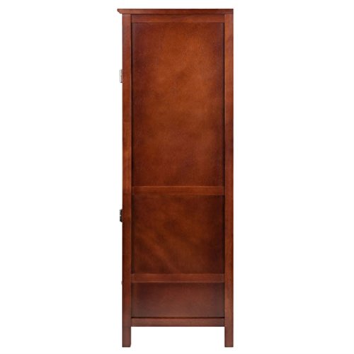 Ergode Wood 3-Pc Brooke Cupboard Set | French Country Charm | Modern Convenience | Solid & Composite Wood | Walnut Finish | Assembly Required (94402-VV)