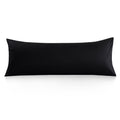 Oubonun 100% Cotton Body Pillowcase - 800 Thread Count/21X54, Moisture Absorbent And Breathable, Premium Hotel Body Pillow Cover For All Seasons, Black