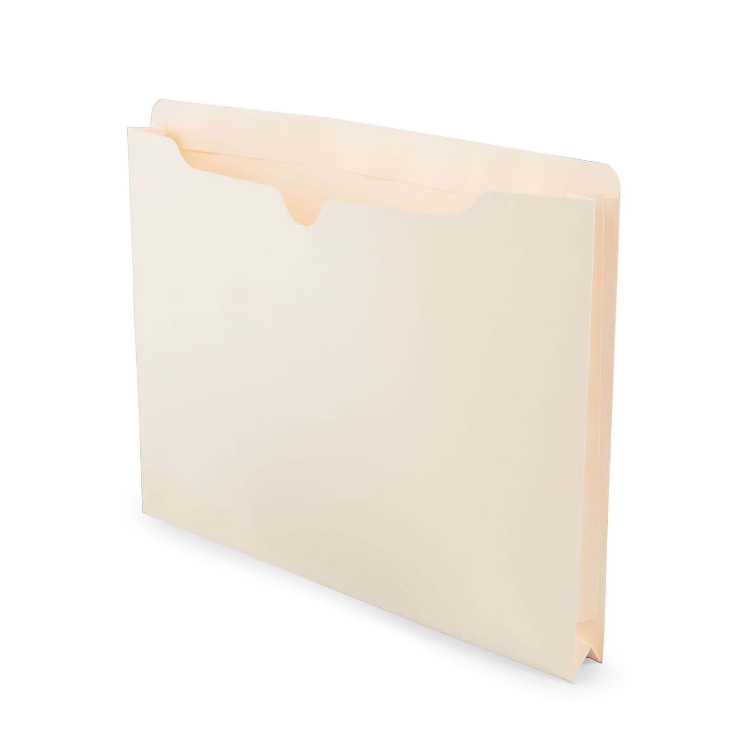 Staples 119172 File Jackets With Reinforced Tab 1.5-Inch Expansion Ltr Manila 50/Bx