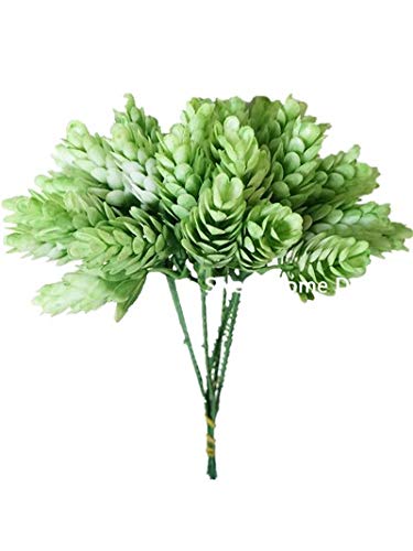 Sweet Home Deco 7 Artificial Hops Greenery Craft Picks for Floral Designs (6 Picks) (Green)