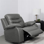 Coaster Home Furnishings Nova Upholstered Glider Recliner Chair Dark Grey