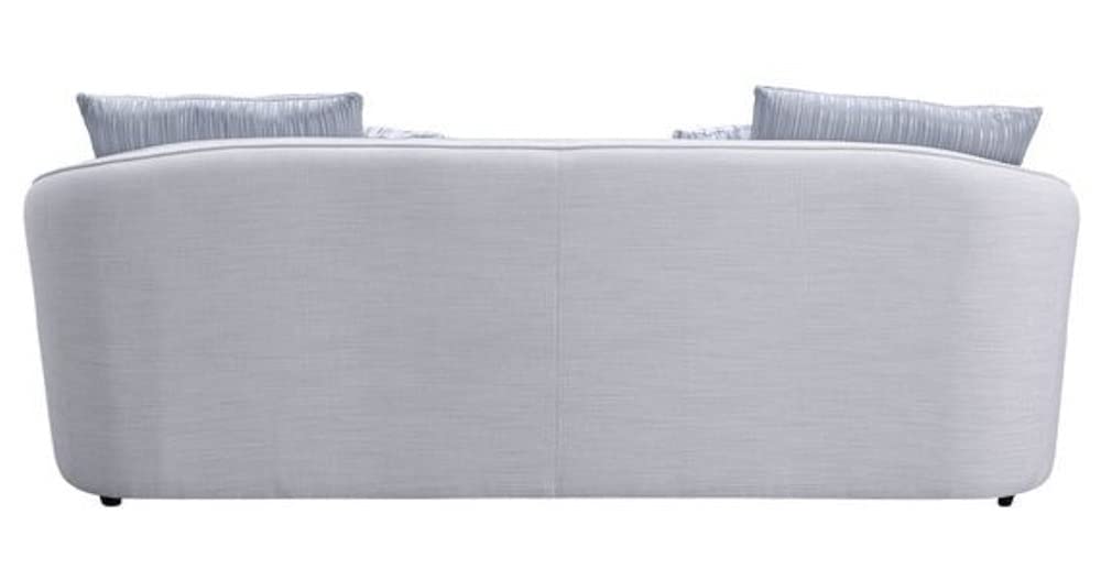 Acme Mahler II Sofa with 4 Pillows in Beige Linen Fabric