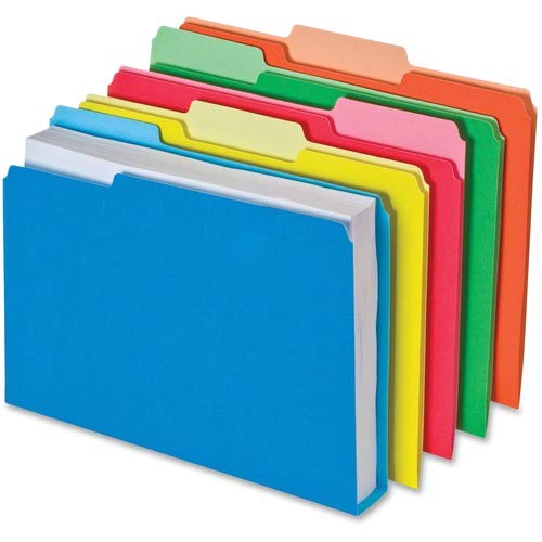 Pendaflex - Doublestuff File Folders 1/3 Cut Letter Assorted 50/Pack 'Product Category: File Folders Portable & Storage Box Fil