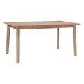 Linon Miles Wood Dining Table In Natural Brown